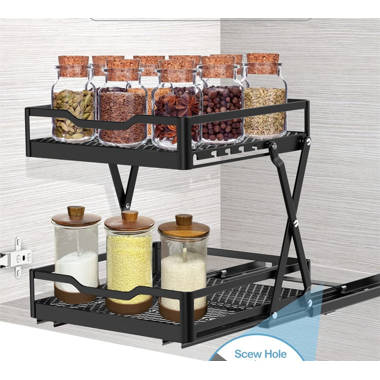 2 tier stainless discount steel spice rack